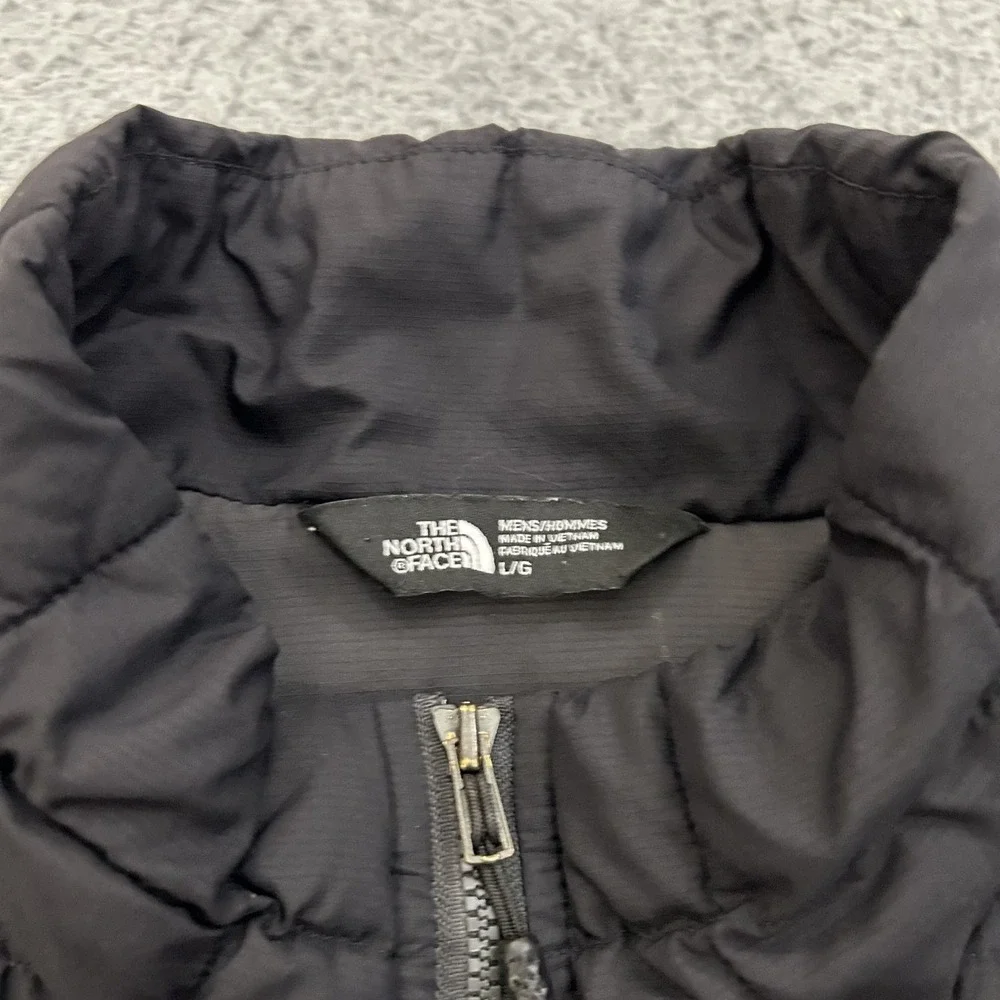 The North Face Jacket Mens Large Black Quilted Lightweight Thermoball Full Zip